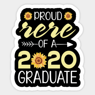 Sunflowers Proud Rere Of A 2020 Graduate Senior Student Happy Class Of School Last Day Of School Sticker